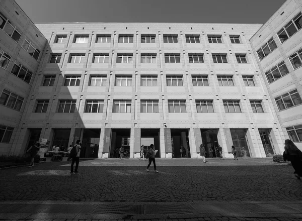 Turin Politechnic okulda siyah ve beyaz — Stok fotoğraf