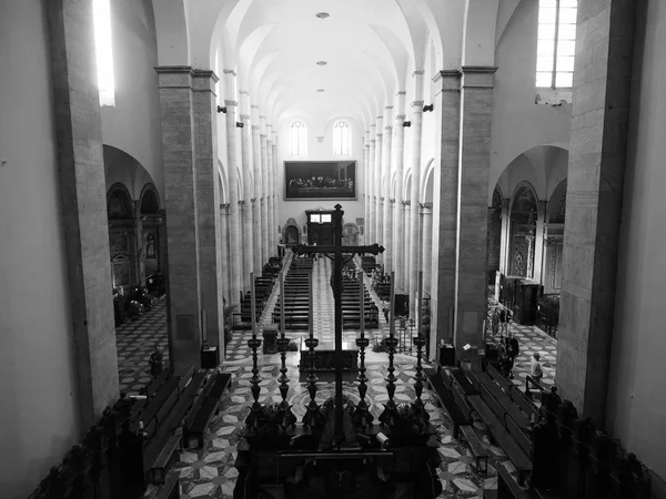 Catedral em Turim em preto e branco — Fotografia de Stock