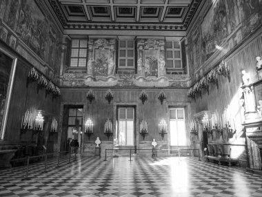 Palazzo Reale, siyah ve beyaz Torino