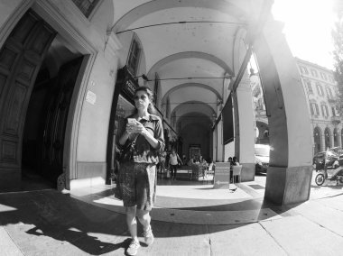 Torino'da Colonnade siyah beyaz