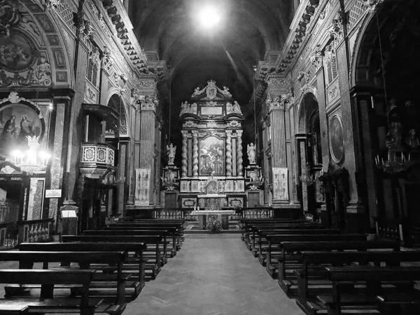 Igreja de San Francesco da Paola em Turim em preto e branco — Fotografia de Stock