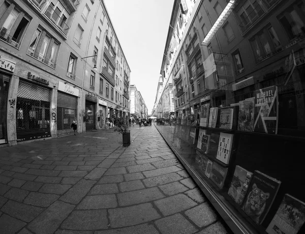Vue de la ville de Turin en noir et blanc — Photo