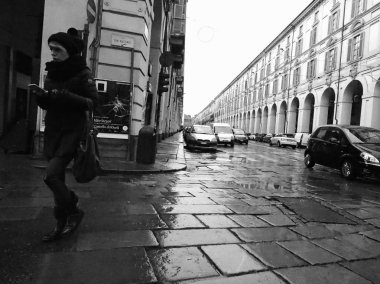 Via po siyah ve beyaz Torino