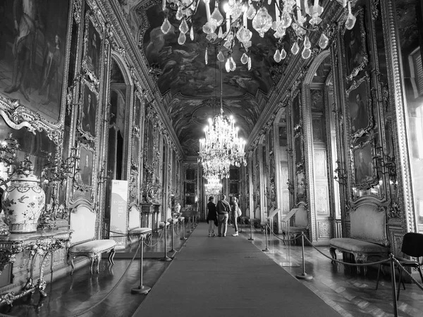 Palazzo Reale en Turín en blanco y negro — Foto de Stock