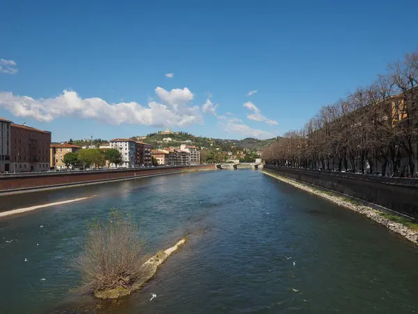 Nehir Adige Verona — Stok fotoğraf
