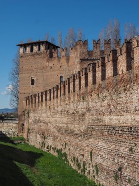 Castelvecchio'yu Köprüsü aka Scaliger köprü Verona