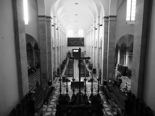 Duomo di Torino in bianco e nero — Foto Stock