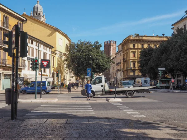 Corso Porta Nuova em Verona — Fotografia de Stock