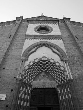 Siyah beyaz Alba San Domenico Kilisesi