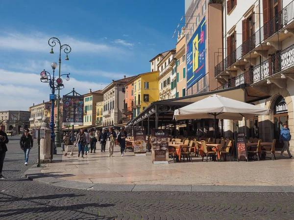 Piazza Bra en Verona — Foto de Stock