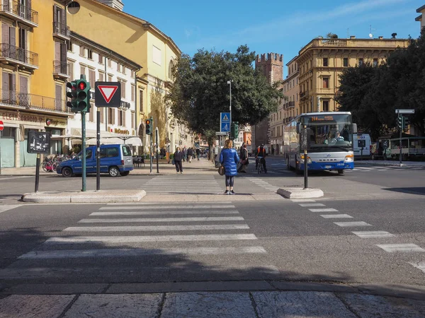 Corso Porta Nuova in Verona — 스톡 사진