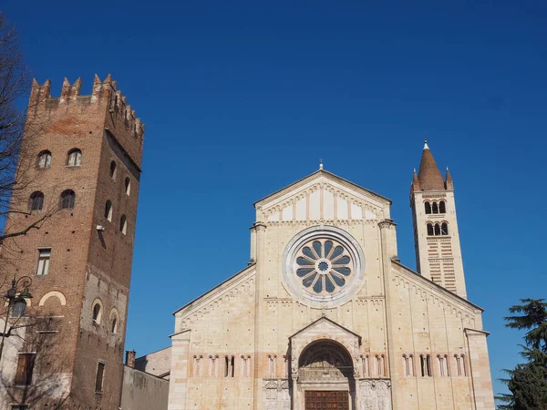 Basilica di San Zeno a Verona — Foto Stock