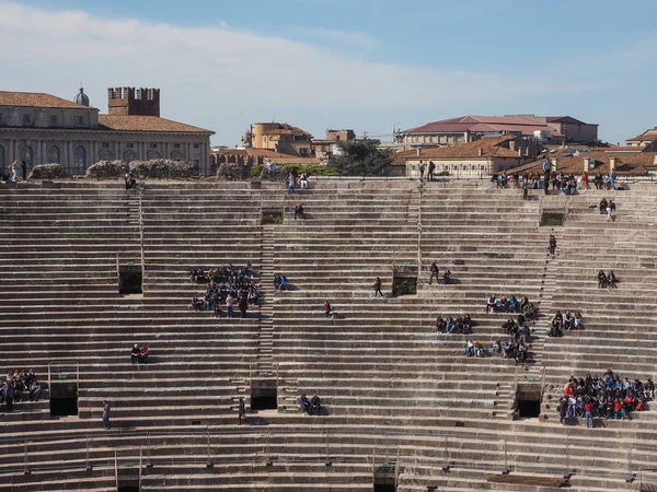 Romerska amfiteatern Arena di Verona — Stockfoto