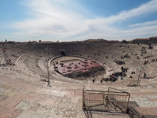 Verona arena römisches amphitheater — Stockfoto