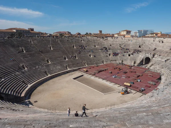 Romerska amfiteatern Arena di Verona — Stockfoto