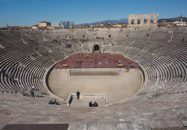 Romerska amfiteatern Arena di Verona — Stockfoto