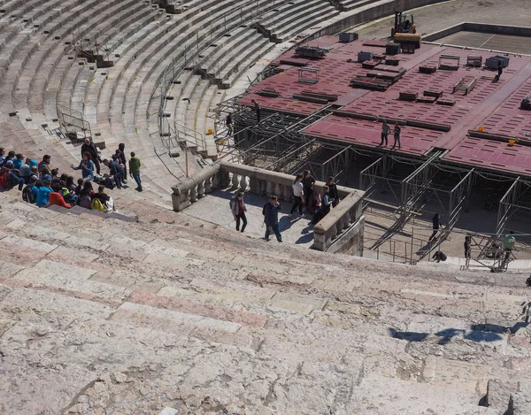 Αρένα της Βερόνας ρωμαϊκό αμφιθέατρο — Φωτογραφία Αρχείου