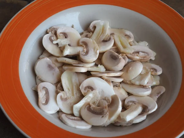 Champignon cogumelo alimento — Fotografia de Stock