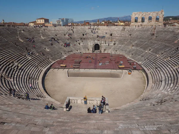 Romerska amfiteatern Arena di Verona — Stockfoto