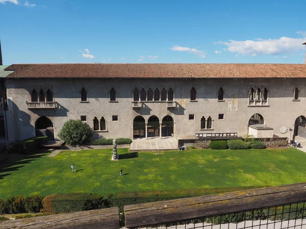 Kastil tua Castelvecchio di Verona — Stok Foto