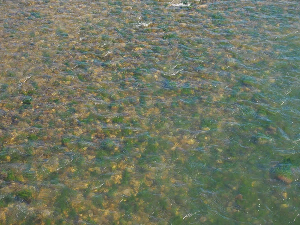 Fondo verde textura de agua azul — Foto de Stock