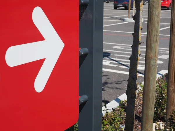 Right direction arrow sign — Stock Photo, Image