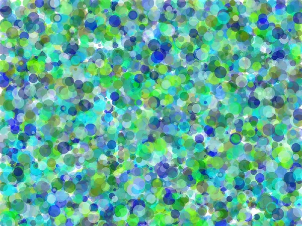 Resumen azul círculos verdes fondo ilustración — Foto de Stock