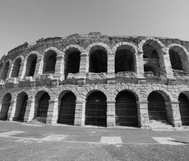 Verona Arena Roma amfi siyah ve beyaz