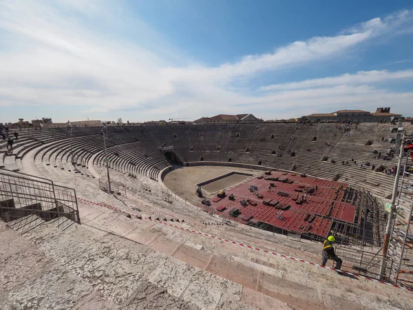 Romerska amfiteatern Arena di Verona — Stockfoto