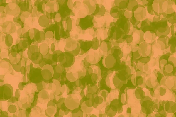 Abstrakt brun grön cirkel och ellipser illustration bakgrund — Stockfoto