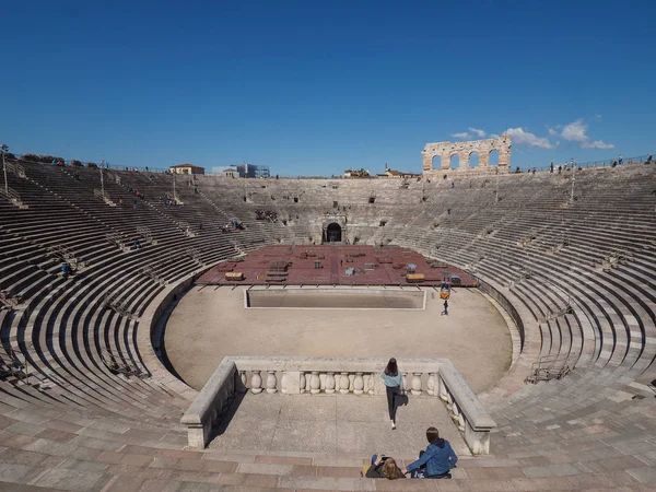 Romerska amfiteatern Arena di Verona — Stockfoto