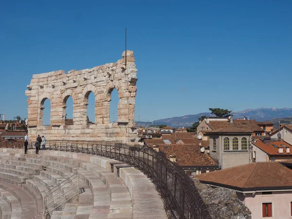 Romerska amfiteatern Arena di Verona — Stockfoto