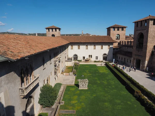 Castelvecchio Muzeum w mieście Werona — Zdjęcie stockowe