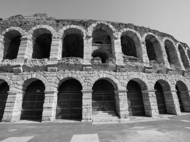 Verona Arena Roma amfi siyah ve beyaz