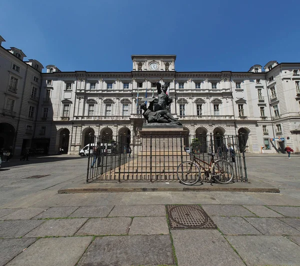 Conte Verde staty i Turin — Stockfoto