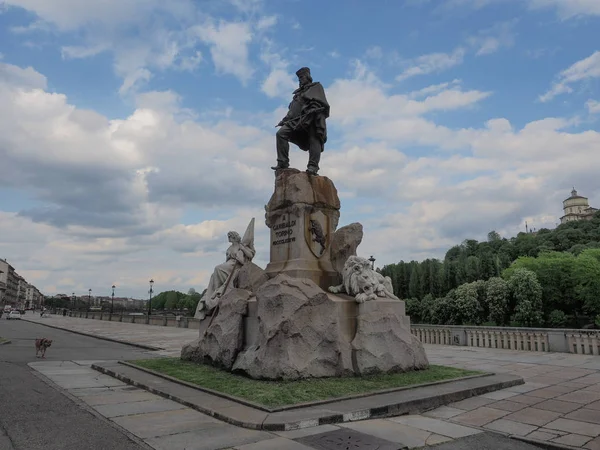 Monumento Garibaldi em Turim — Fotografia de Stock
