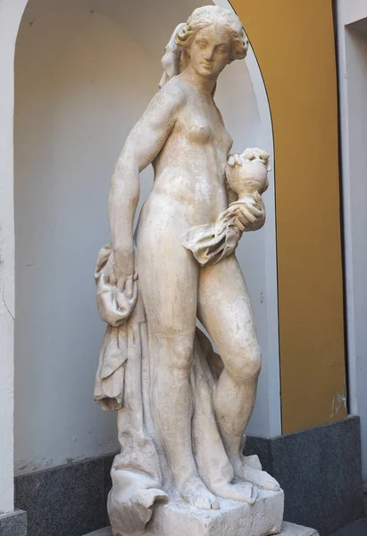 Statue of Pandora first human woman in Turin — Stock Photo, Image