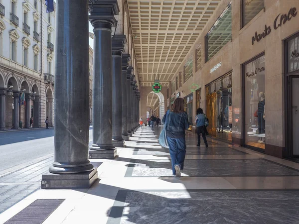 Torino'da colonnade — Stok fotoğraf