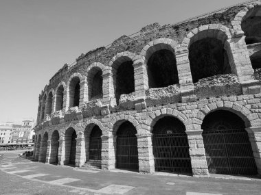 Verona Arena Roma amfi siyah ve beyaz