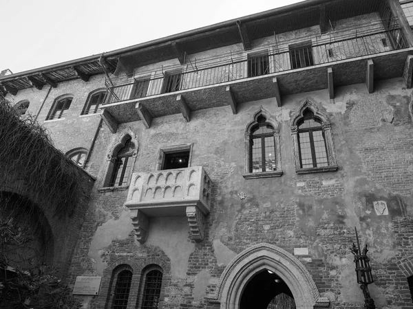 House Juliet Verona siyah ve beyaz — Stok fotoğraf