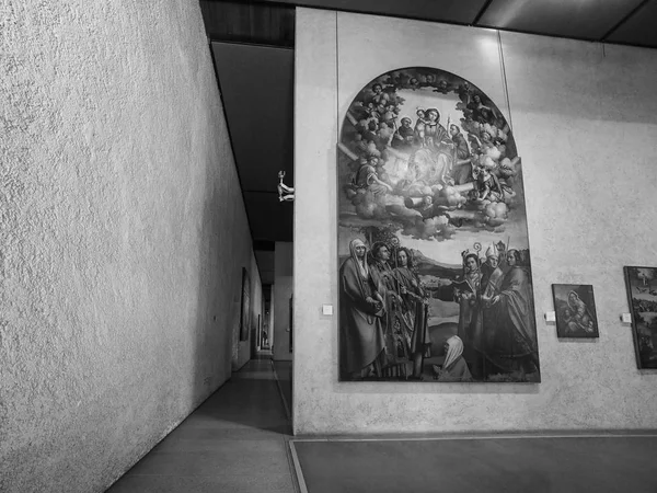 Castelvecchio'yu Müzesi Verona siyah ve beyaz — Stok fotoğraf