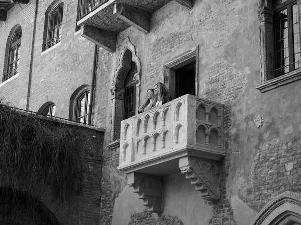 House Juliet Verona siyah ve beyaz — Stok fotoğraf