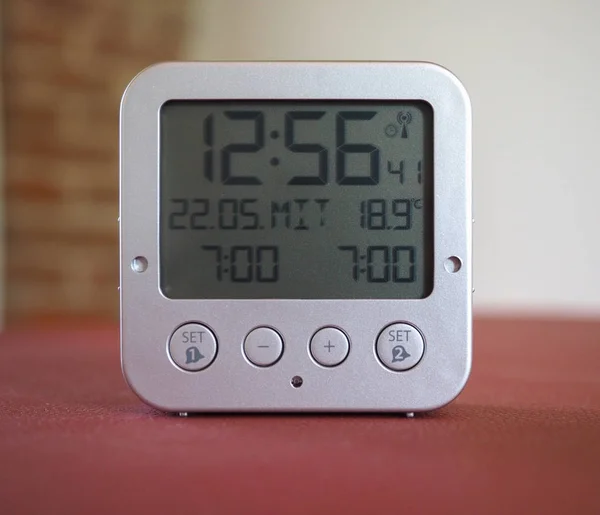 TFA Dostmann digital radio controlled clock — Stock Photo, Image