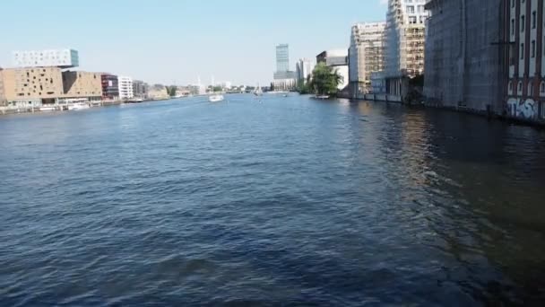 Vue Rivière Spree Berlin Allemagne — Video