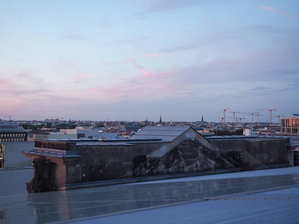 Luftaufnahme von Berlin bei Nacht — Stockfoto