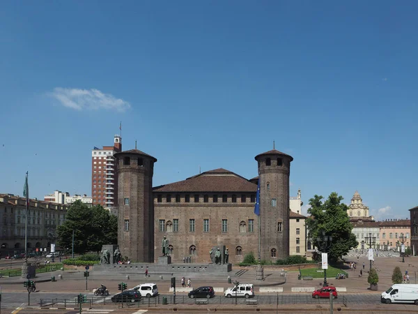 Torino 'daki Castello Meydanı — Stok fotoğraf
