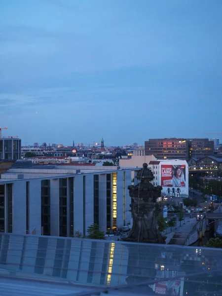 Vista aérea de Berlín por la noche —  Fotos de Stock