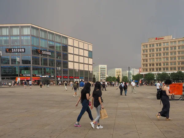 Πλατεία Alexanderplatz στο Βερολίνο — Φωτογραφία Αρχείου