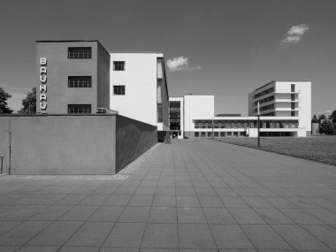 Bauhaus in Dessau, siyah beyaz