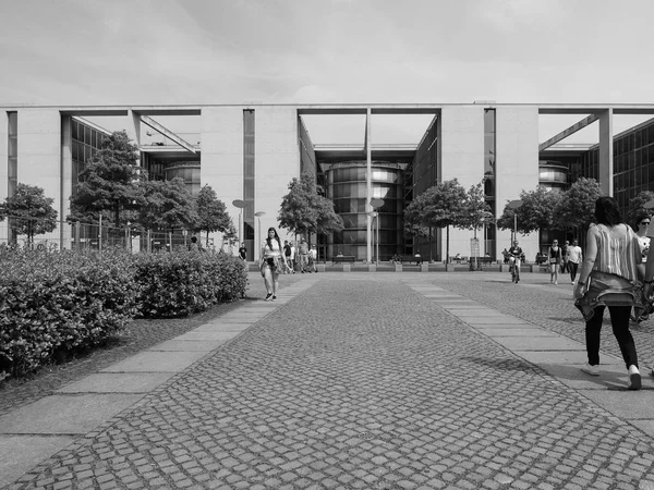 Band des Bundes in Berlin in black and white — Stock Photo, Image